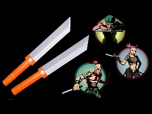 Easy Origami paper NINJA KNIVES || Shadow Fight 2 Weapons