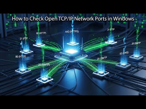 How to Check Open TCP/IP Network Ports in Windows