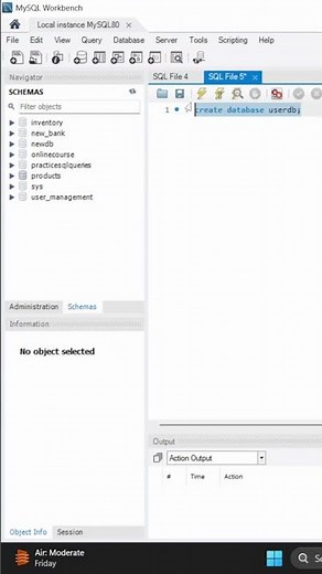 Create Database in MySQL in 20 Seconds! #shorts