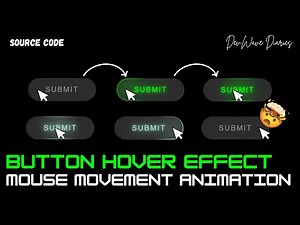 Glowing Button Animation with Mouse Movement Effect | CSS and Javascript Animation | CSS Text Shadow