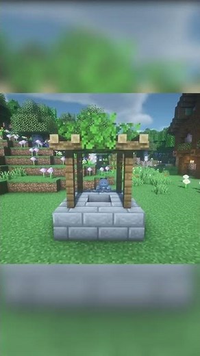 【マインクラフト】簡単にできるオシャレな井戸の作り方【Minecraft】How to Build a Well #マイクラ #マイクラ建築 #Shorts