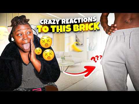 WALKING AROUND “BRICKED UP” TO SEE HER REACTION