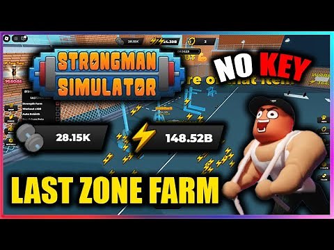 ⚡Strongman Simulator Script - Instant Last Zone Auto Farm (NO KEY!!)