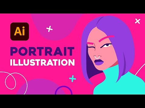 Modern Vector Portrait Illustration | Adobe Illustrator Tutorial