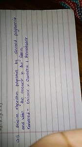 Q.5 Explain the division algorithm for polynomials and write th... | Filo