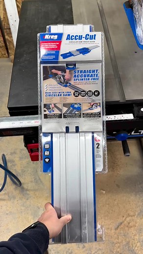 Step up your plywood and sheet-cutting game with the Accu-Cut! It turns your ordinary circular saw into a track-guided cutting tool. Pick one up at retailers and kregtool.com/shop/cutting/circular-saw-cutting/accu-cut/KMA2700.html 📷 by @thepalletpeople | Kreg Tool