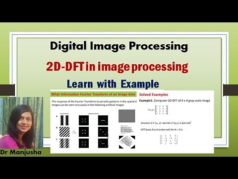 dft in image processing | dft matrix method | 2D DFTdft matrix method
