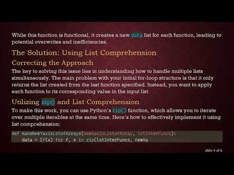 How to Use List Comprehension to Apply Multiple Functions in Python