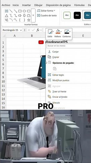 Cómo poner una imagen dentro de una forma en Excel en segundos 🔥