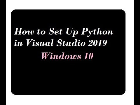 How to Write Python Program in Visual Studio 2019