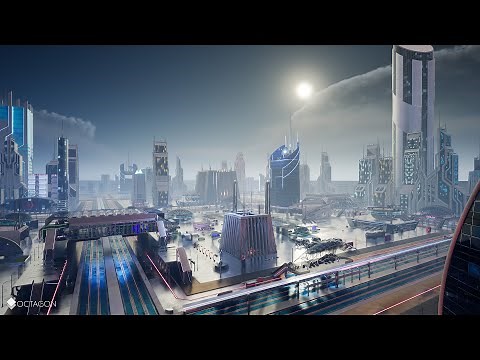 Unreal Engine 5 Retro Futuristic Sci Fi Virtual Meta City Asset Pack