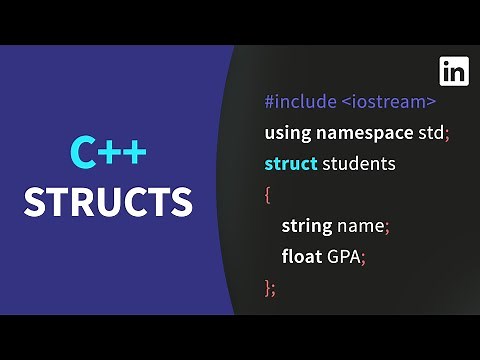 C++ Tutorial - Using STRUCTS to store different data types