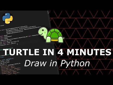 Python Turtle Graphics Tutorial for Absolute Beginners - drawing triangles