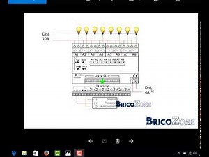 comment brancher un plc avec des lampes