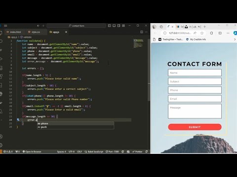 How to create contact form using HTML | CSS | JAVASCRIPT