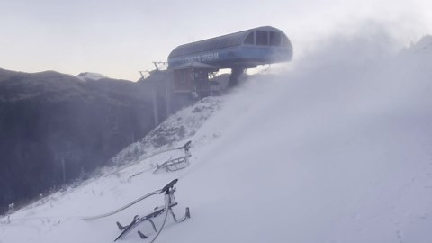 Snowmaking begins at Colorado's Loveland Ski Area