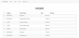 Simple Ordering System using PHP/MySQLi with Source Code