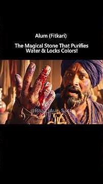 Alum (Fitkari): The Magic Stone That Purifies Water & Fixes Colors! #Fitkari #Alum