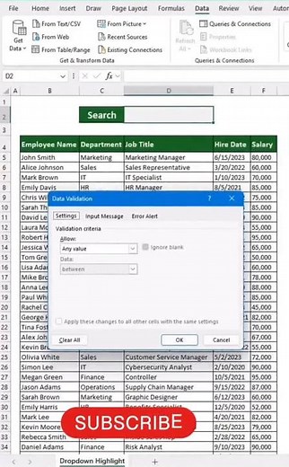How to Use Drop Down List in Excel | Data Validation Tips & Tricks 🔥 | Excel Tutorial for Beginners