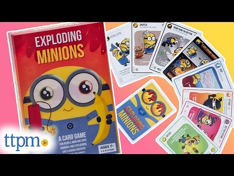 EXPLODING MINIONS!💥 Card Game from Exploding Kittens Instructions + Review!