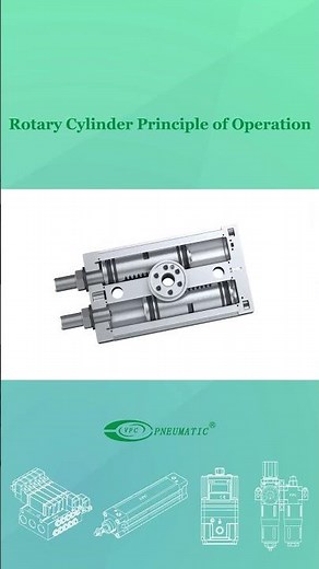Visualizing Pneumatic Principles - Rotary Cylinder Mechanism