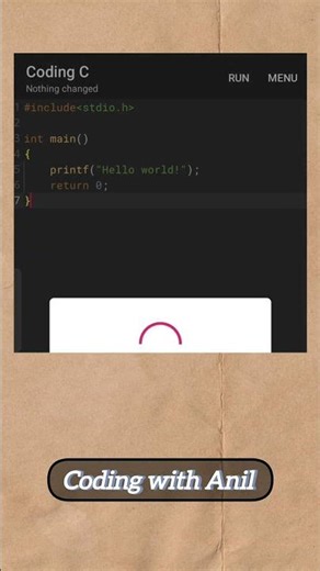 My First C Program | Hello World in C | C Programming for Beginners