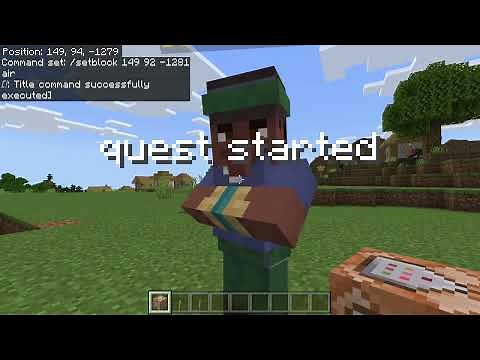 how to do quests with npcs in minecraft bedrock