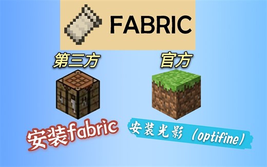 【Minecraft安装教程】Fabric篇！在官方启动器和第三方启动器上安装光影、模组教程！细到极致！