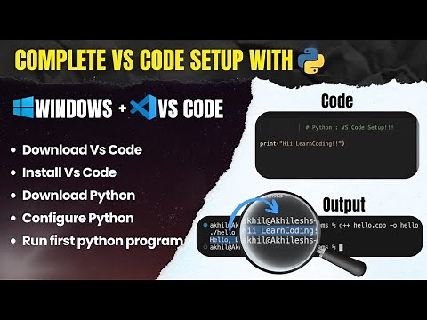 How to Setup Python in Visual Studio Code | VS Code Installation for Python