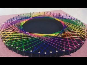 String Art Step by Step Tutorial- DIY- Geometric String Art for beginners
