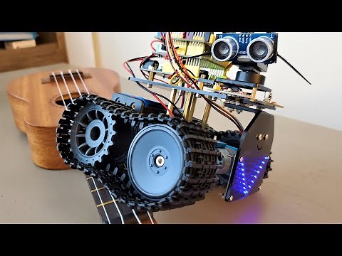 Robot tank Arduino Uno bluetooth kit unboxing and assembly - Arduino projects