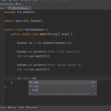 Java program to add two numbers