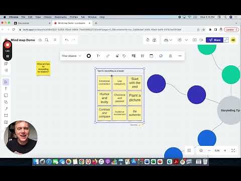 Lucid Collaborative AI demo - generating, organizing, & summarizing ideas on a Lucidspark whiteboard