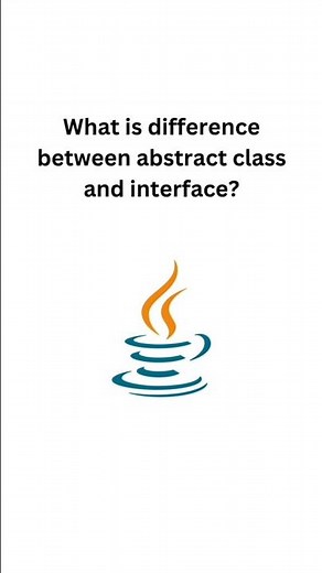 Abstract Class vs Interface in Java? 🤔 | Java Interview Question
