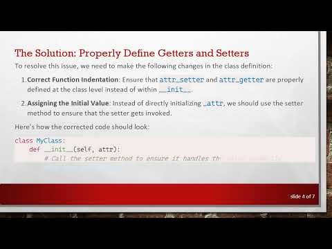 Understanding property() in Python: Making Getters and Setters Work