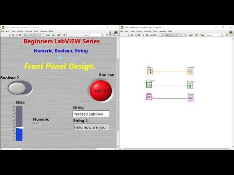 LabVIEW Tutorial 5: Panel Design + Property | LabVIEW Programming | LabVIEW