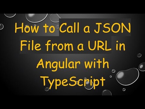 How to Call a JSON File from a URL in Angular with TypeScript