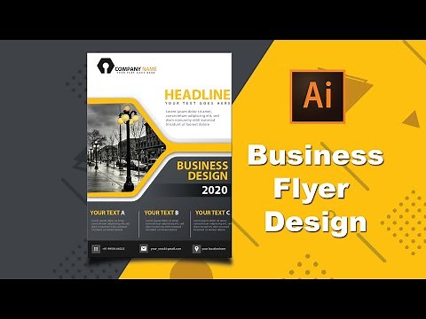 Illustrator CC Tutorial | Graphic Design | Business Flyer Design