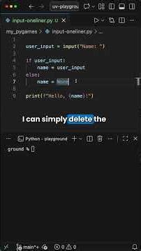 This one-liner replaces 20 lines of input code