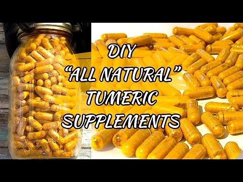 DIY Tumeric Supplement Capsules