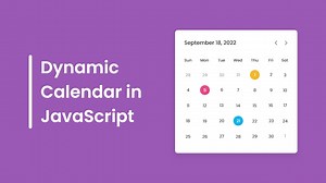 Create A Dynamic Calendar in HTML CSS & JavaScript