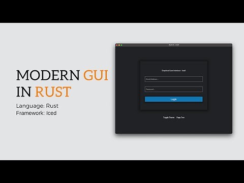 Modern Graphical User Interface in Rust - Iced Tutorial