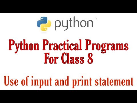 Python Practical Programs for Class 8 | Part 1