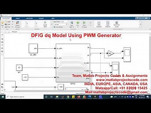 DFIG dq Model Using PWM Generator