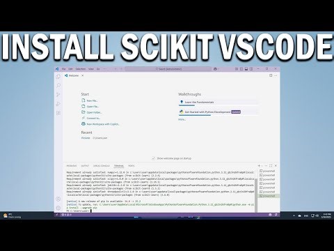 How To Install Scikit Learn in VS Code