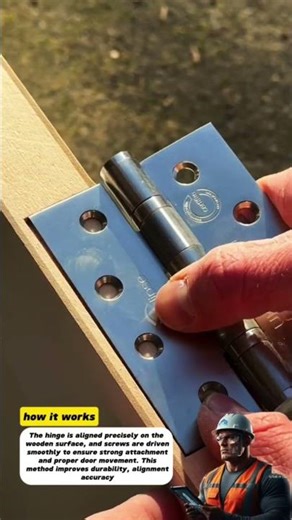 Perfect Door Hinge Installation Using a Power Drill