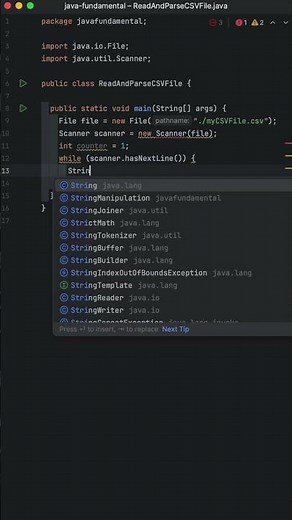 Java: Reading and Parsing CSV Files