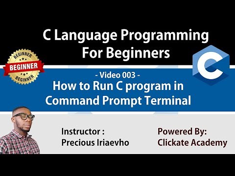003 - How to run C Program in Command Prompt | C Tutorials for Beginners