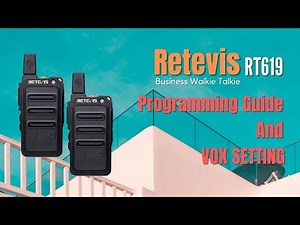 How to Programming for Retevis RT619 Walkie Talkie | Basic Guide for Beginner | Business Radio