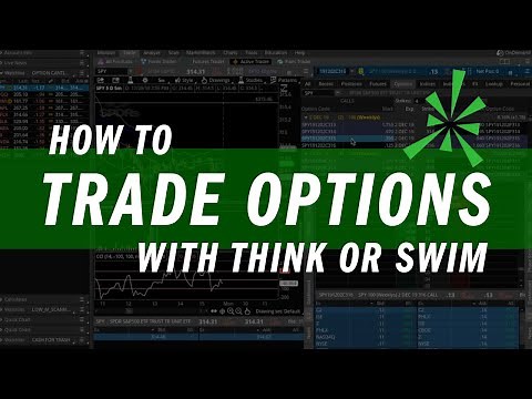 How to Trade Options on Think Or Swim (ToS) | Trading Tutorials